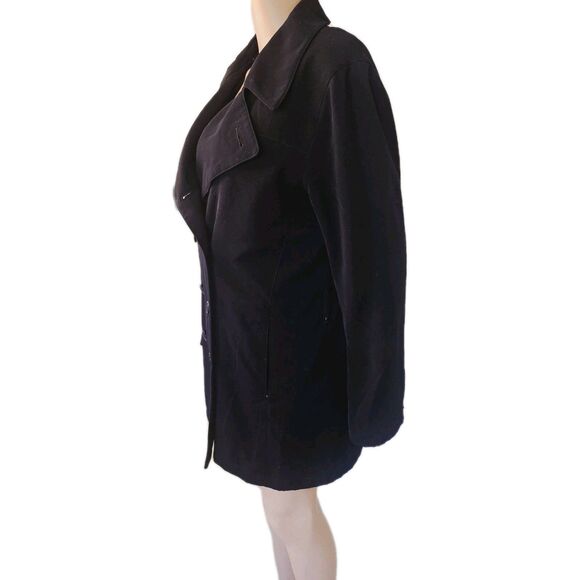 The Towne By London Fog Women's Vintage Trench CoatCoat Size Medium - Picture 4 of 9
